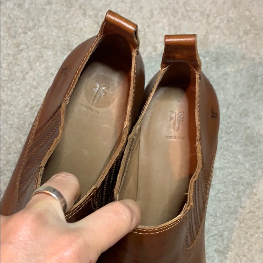 FRYE Faye Leather Shootie pointed toe ankle boot - Picture 5 of 9